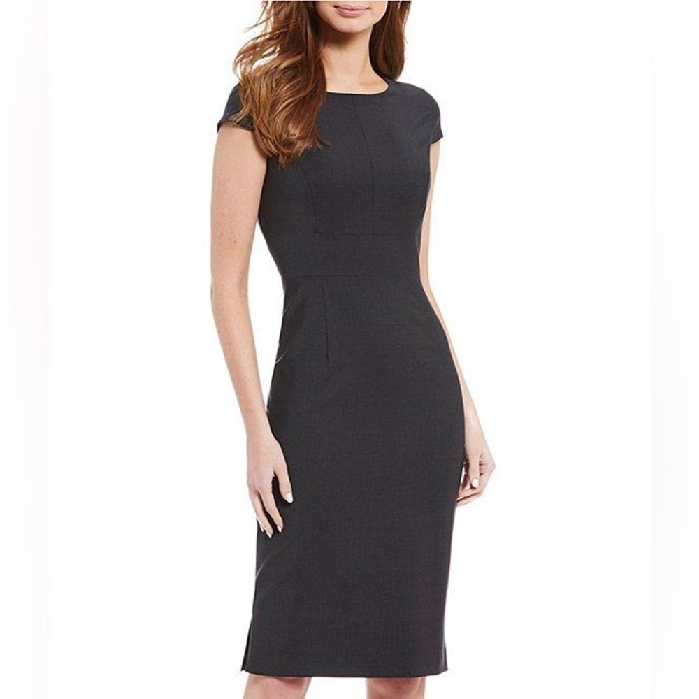 Antonio Melani Grey Cap Sleeve Dress with Tags NEVER WORN BEFORE!
